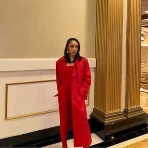 Straplesss Catsuit with Footise In Tiger Red